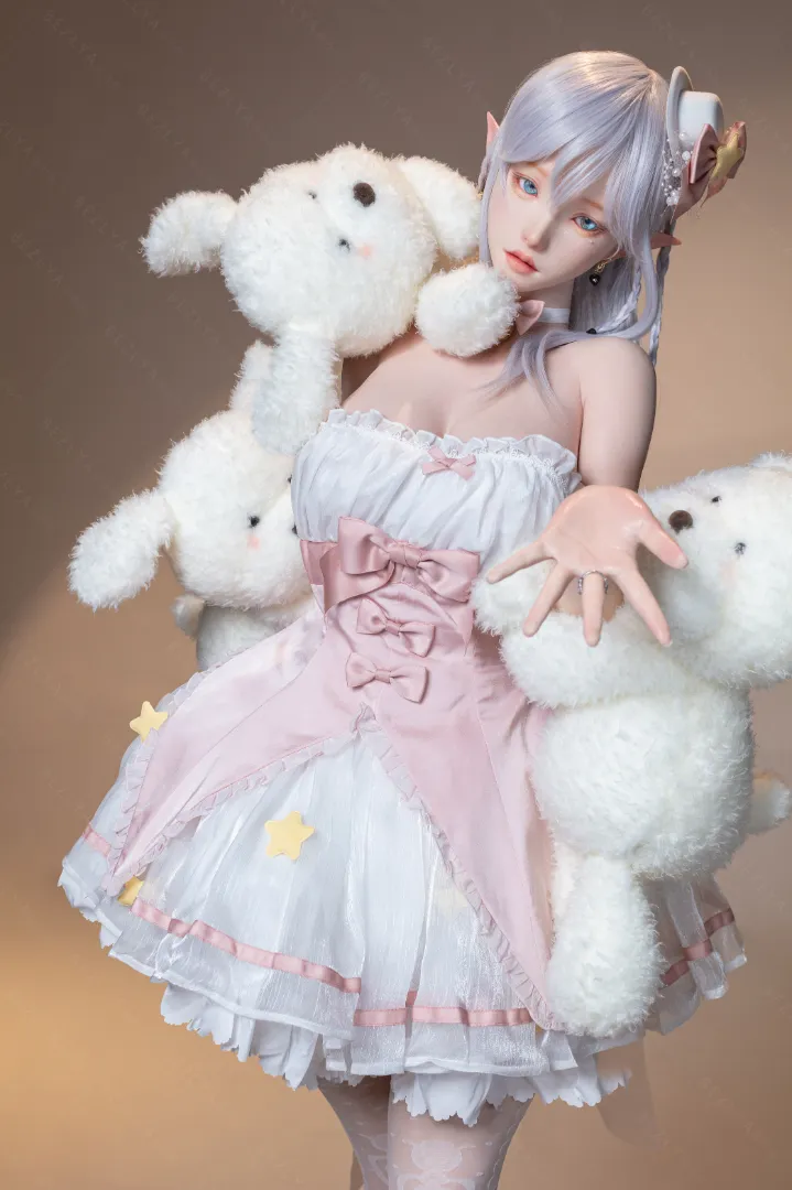 155cm (5ft1) E CUP Lightweight Silicone Sex Doll, Movable Jaw Head Calla